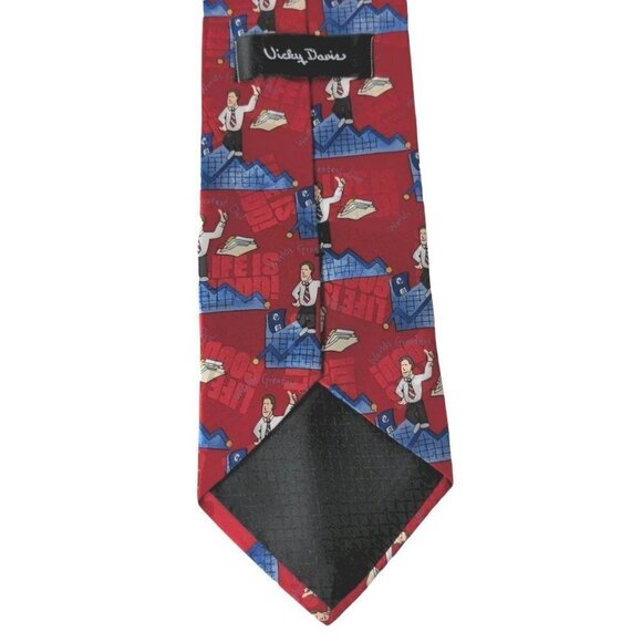 Vicky Davis World's Greatest Dad Silk Necktie - Picture 6 of 7